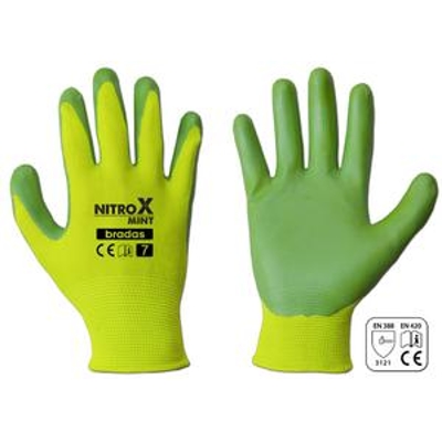 Rukavice NITROX MINT nitryl gumové 8'' 12ks/kart.