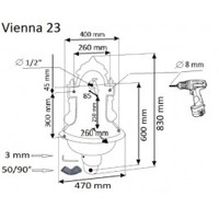 Záhradné umývadlo VIENNA (zelená 2301)